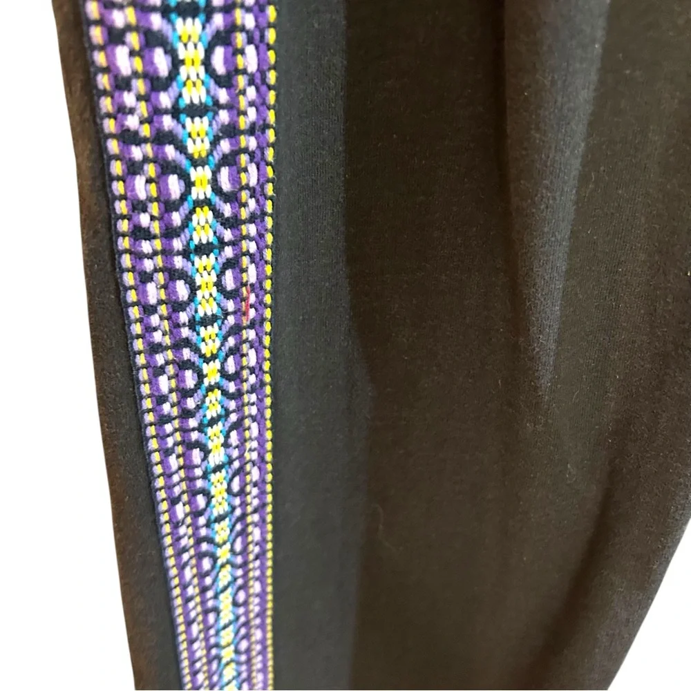 Lucky brand S-L sweatpants “hippie” butt embroidery side trim wide leg Y2K boho - Picture 12 of 16